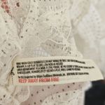 Free People  Voile & Lace Trapeze Slip Polka Dot Dress White XS Boho Mini Photo 8