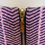 Southern Tide Audrey Ikat Chevron Mini Shift Dress Pink Size 4 Blue Gold Zip Photo 4