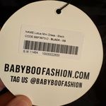 Babyboo NWT  Lotus Mini Dress in Black Photo 3