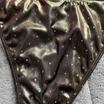 Dippin' Daisy's Dippin’ Daisy’s Metallic Gold Nox Cheeky Low-Rise Bikini Bottoms NEW Photo 4