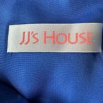 JJ's House Chiffon Royal Blue Ruffle Top Knee Length Dress - Size 10 Photo 3