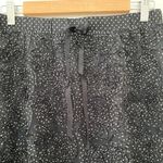 Studio M black white polka dot floral appliqué sheer overlay skirt Photo 5