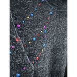 Modcloth  Sweater Womens Size XS Deck The Halls With Glitz Mock Neck Pullover Top Photo 2