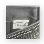 La Regale Vintage 50’s:  LTD ♕ Silk Beaded Convertible Clutch Evening Bag ♕ Black Photo 9