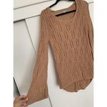 Solemio  Women's Medium/‎ Large Sweater Knit Long Sleeve Tan Photo 2
