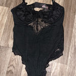 Victoria's Secret Black  Lace Bodysuit Photo 0
