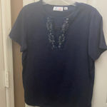 FINAL MARKDOWN Denim and company top small Black Photo 0