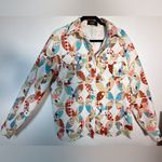 Cider  Multicolor Patterned Sweater with Cream Cowl Photo 6