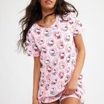 Vera Bradley NWT Hello Kitty® Short-Sleeved Night Dress Pink Floral Size Medium Photo 0