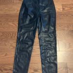 ZARA Leather Black Pants Photo 0