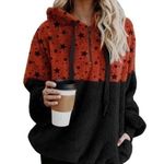 Star Teddy Hoodie Red Size M Photo 0