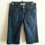 J Brand Shorts Blue Saturn Knee Length Cuffed Bermuda Shorts Sz 26 EUC Summer Photo 0