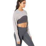 Alo Yoga Extreme Long Sleeve Top Womens S Dove Gray Heather Photo 1