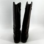 Frye  Melissa Button Knee High Riding Boots Leather Motorcycle Western Brown 10B Photo 3