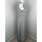 J.Crew Black and White Striped Hi Low 100% Cotton Sleeveless Sundress Small Photo 2