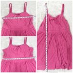 Torrid  Pink Eyelet Spaghetti Strap Mini Skater Dress Tie Front Size 1X 14 16 New Photo 13