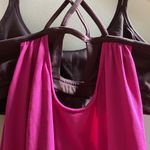 Athleta  Hidden Agenda No Limits Built in Bra Racerback Tank Pink Deep Burgundy M Photo 7