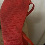 Tkees  Mia Napa Leather Sandals Brazilian Flip Flops Toe Ring Orange $85 Size 9 Photo 5