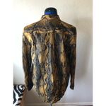 Current/Elliott NWT  Snake Print Long Sleeve Cotton Shirt Photo 3