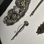 Lot Of 4 Silver Tone Women’s / Girl’s Hair Clip Barrettes / pins Accessories Photo 1