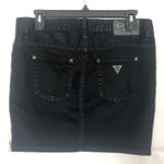 Guess  Jeans 5-Pocket Black Washed Denim Skirt Size 26 Photo 4