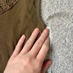 Ralph Lauren Vintage  Olive Green Lace Detail Tank Top Photo 4