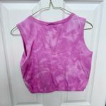 Nike Women's Pink Mineral Wash Tank Top with elastic bottom MEDIUM Photo 2