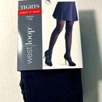 West Loop Women’s Tights Sheer to Waist Opaque Black 1 Pair Size Medium Photo 0