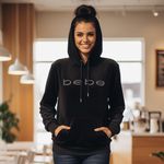 Bebe  SPORT Women’s Athleisure Velour Casual Pullover Rhinestoned Hoodie Photo 7