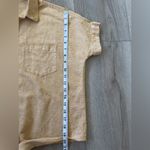 Madewell Mustard Linen Shirt Photo 3