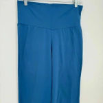 prAna  Blue Flare Leg Open Slit Yoga Pants Women’s Size Medium Photo 1