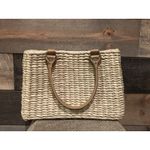 Faded Glory VTG ‎ Straw Floral Handbag Tote Purse Shoulder Bag EUC Photo 4