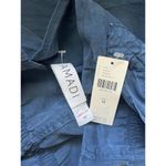 Anthropologie NWT  Amadi Nantes Blue Tencel Belted Mini Skirt Sz Medium Photo 6