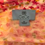 CeCe  Puff Sleeve Polo Knit Floral Dress XL Photo 5