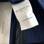 Bloomchic  Womens Jumpsuit Eyelet Laser Cut V Neck Elastic Waist Navy Blue 18-20 Photo 3