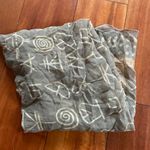 Chinese Symbols Scarf Gray Photo 1