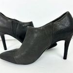 Alice + Olivia Alice + Oliva Dex Leather Ankle Boot Size 6 EU 36 Gray Stiletto Heel Photo 2