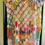 Colorful Handmade Crochet Sweater Size M Photo 1