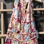 Japna NWT  Blue Pink Maxi Dress Maxi M Razor back Photo 4