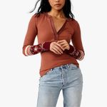 Free People Sweater Mikah Cuff Sleeve NWT Direct RARE FP Women’s Size MED V Neck Photo 3