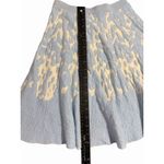 Lucy Paris  Textured Knit 2-Piece Set Top & Skater Skirt Blue Cream Size M Photo 6