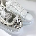Alexander McQueen NWB Oversized Crystal Embellished Sneaker 38.5 EU 733014 Larry Photo 12