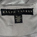 Ralph Lauren  Black Label Women’s 4 6 Metallic Shimmery Silver Fitted Dress Photo 5