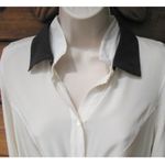 Derek Lam 10 Crosby Cream Black Top Photo 2