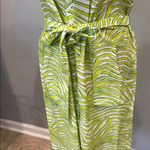 Etcetera Green Zebra Print Shirt Dress like new tropical vibes Photo 2