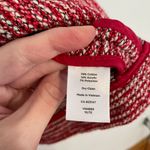 Talbots Berkeley Tweed Knit Jacket Red White Black Textured Notch Neck Blazer 8 Photo 9