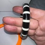 Vintage 80s‎ Set of Bangle Bracelets Orange Photo 3