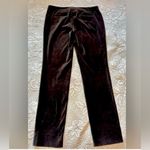 Brooks Brothers 346 Natalie Fit Women’s Black Velvet Straight Leg Slacks Sz 8 Photo 2