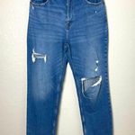 Abercrombie & Fitch Ankle Straight Ultra High Rise Blue Jeans Size 14 Long Photo 1