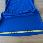 Susan Graver Bright Blue Midi Dress Sz M Sleeveless Beachy Classic USA made Photo 9